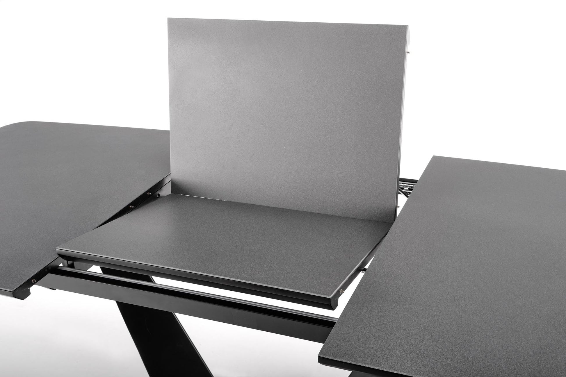 Kitchen Table West Newport | size: Length: 90cm, Width: 220cm, Height: 76cm | color: Black/Grey | image: 8 | variant: 1007190