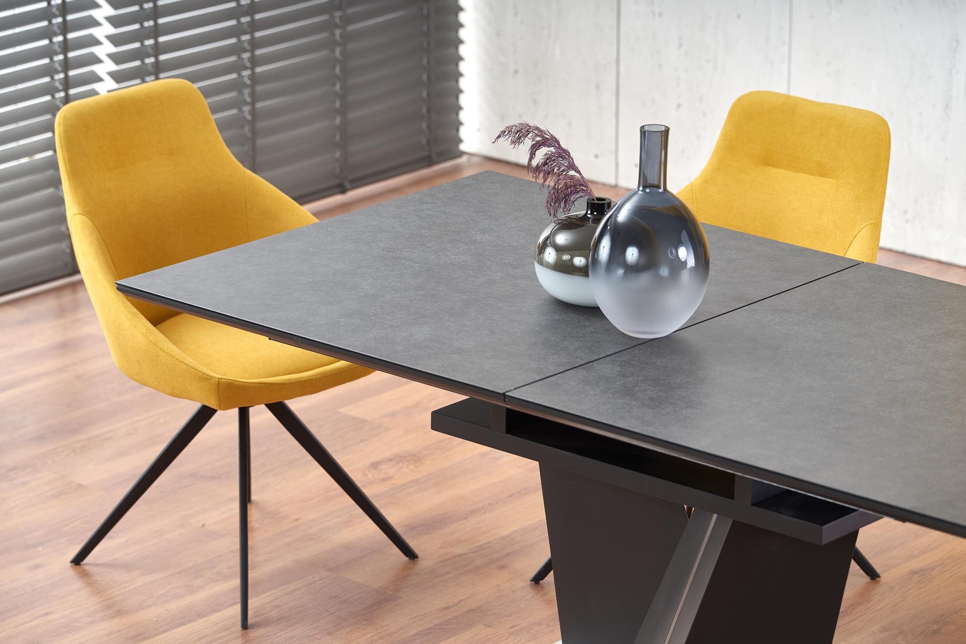 Kitchen Table West Olney | size: Length: 90cm, Width: 200cm, Height: 77cm | color: Gray | image: 4 | variant: 1007191