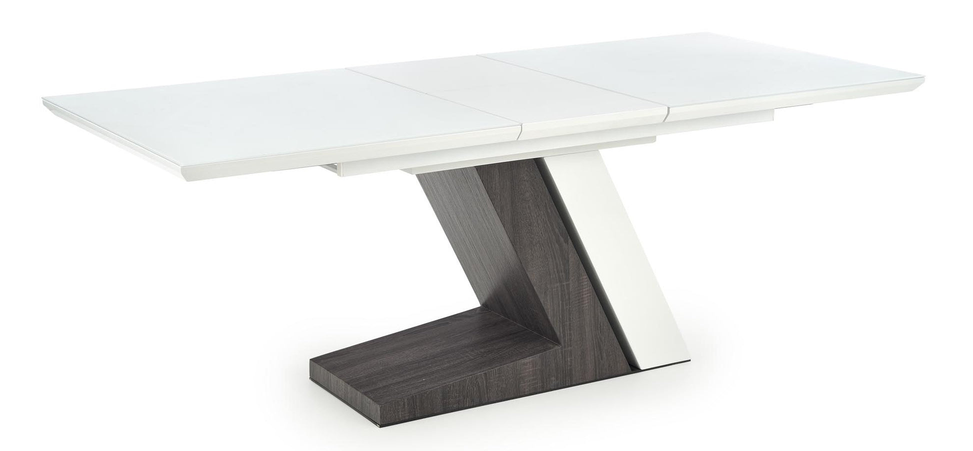 Kitchen Table West Oswestry | size: Length: 90cm, Width: 200cm, Height: 76cm | color: White/Grey | image: 2 | variant: 1007389