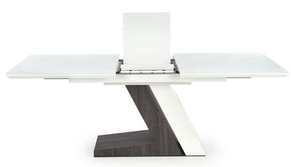Kitchen Table West Oswestry | size: Length: 90cm, Width: 200cm, Height: 76cm | color: White/Grey | image: 5 | variant: 1007389