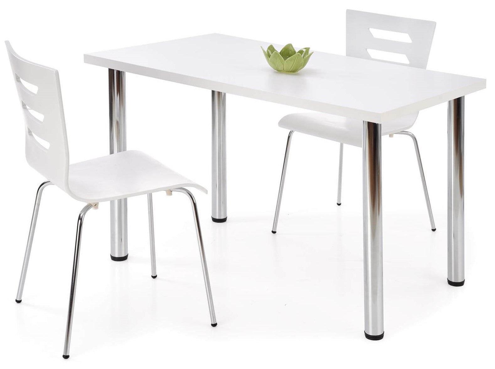 Kitchen Table West Skegness | size: Length: 60cm, Width: 120cm, Height: 75cm | color: White | image: 4 | variant: 1007119