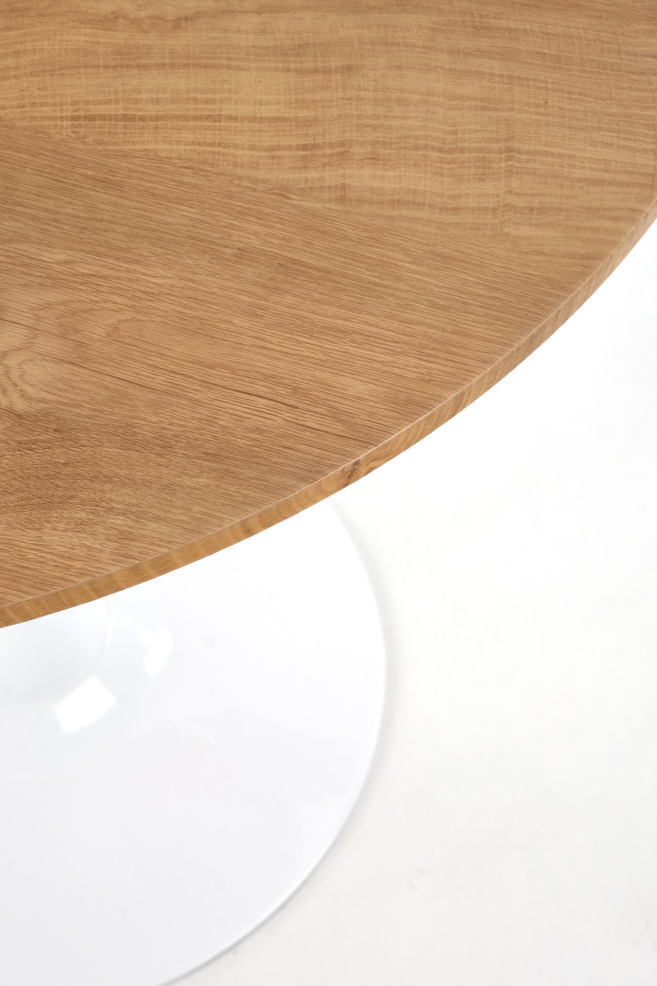Kitchen Table West Sleaford | size: Length: 80cm, Width: 80cm, Height: 73cm, Diameter: 80cm | color: White/Brown | image: 3 | variant: 1007129
