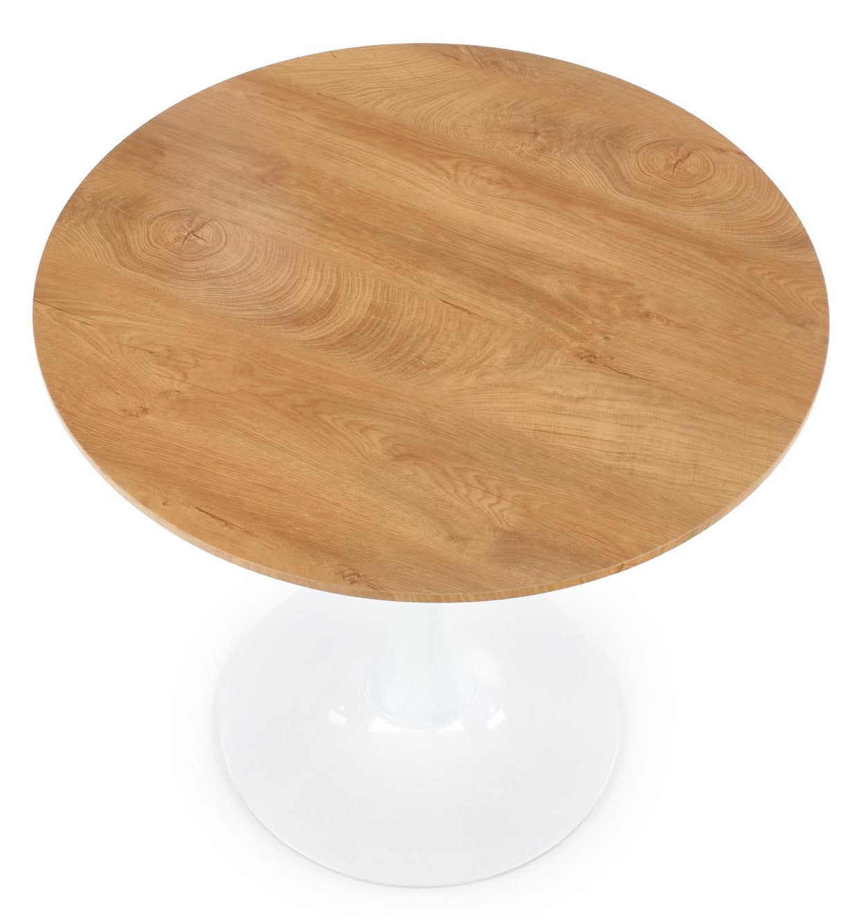 Kitchen Table West Sleaford | size: Length: 80cm, Width: 80cm, Height: 73cm, Diameter: 80cm | color: White/Brown | image: 6 | variant: 1007129