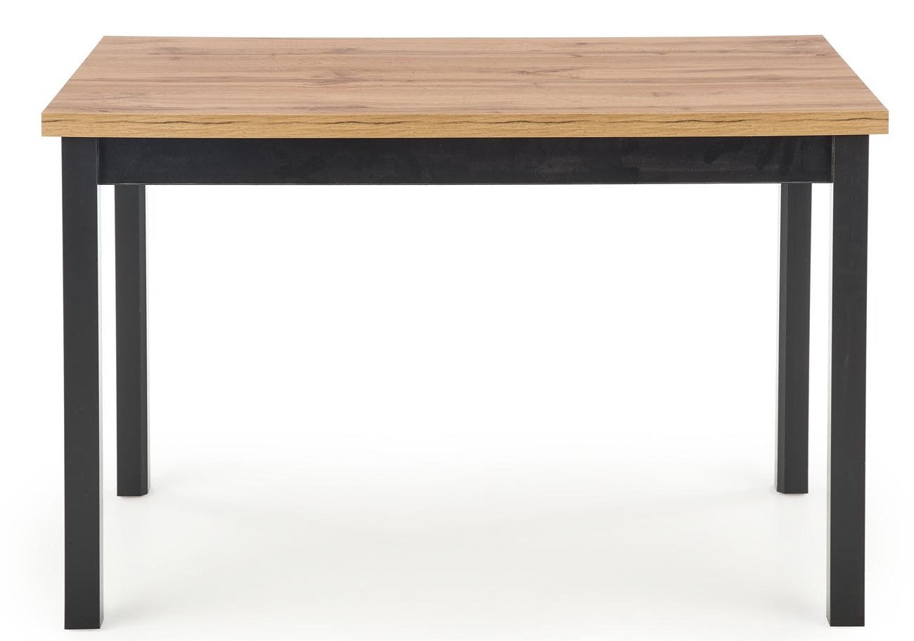 Kitchen Table West Spalding | size: Length: 68cm, Width: 120cm, Height: 77cm | color: Black/Oak | image: 5 | variant: 1007127