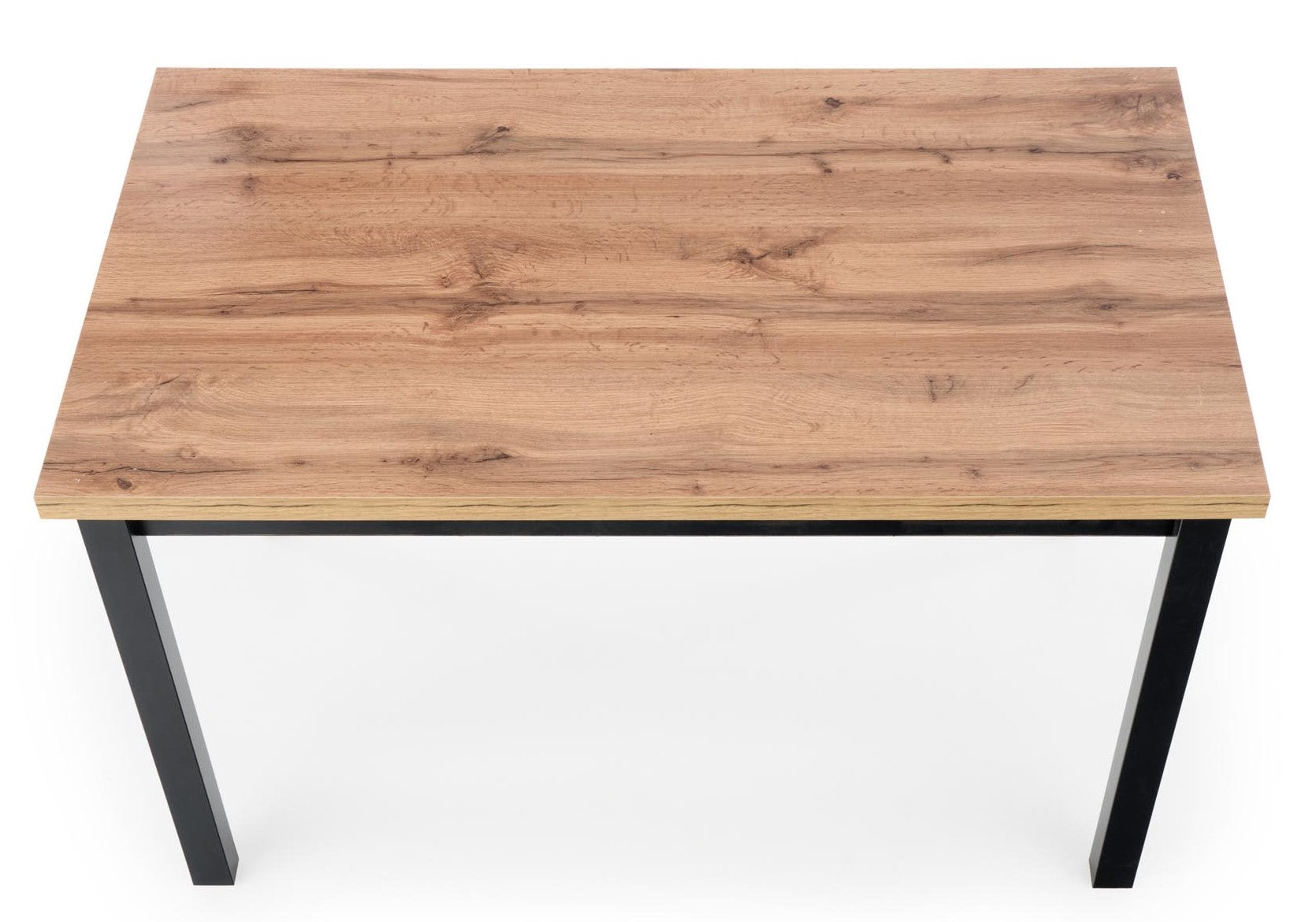 Kitchen Table West Spalding | size: Length: 68cm, Width: 120cm, Height: 77cm | color: Black/Oak | image: 7 | variant: 1007127