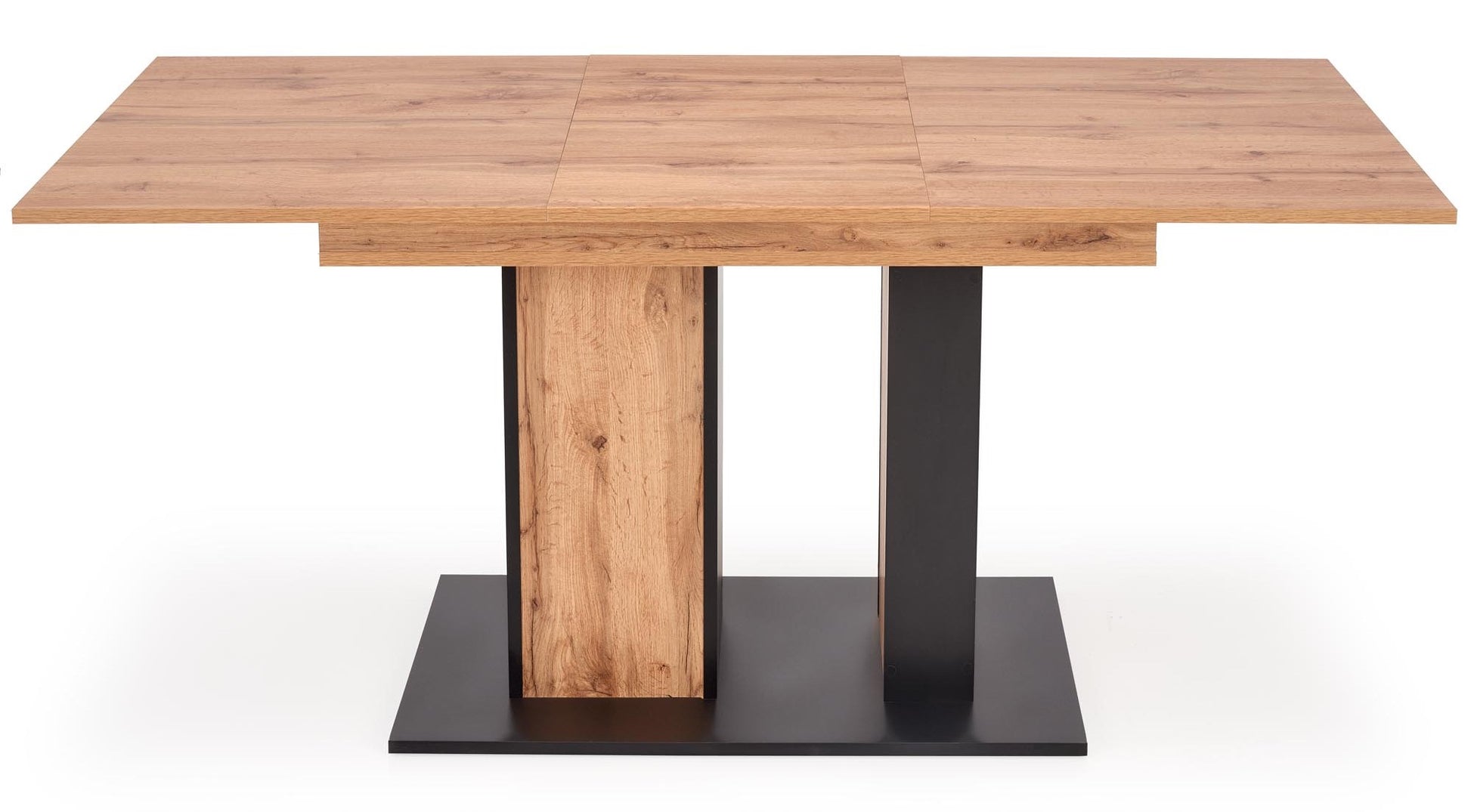 Kitchen Table West Sutton | size: Length: 85cm, Width: 175cm, Height: 77cm | color: Black/Oak | image: 3 | variant: 1007264