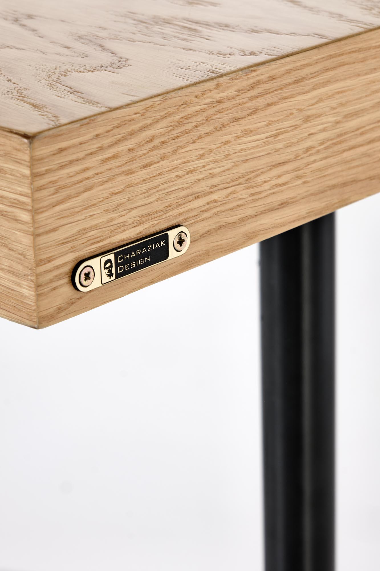 Kitchen Table West Whitby | size: Length: 30cm, Width: 106cm, Height: 77cm | color: Black/Oak | image: 4 | variant: 1007114