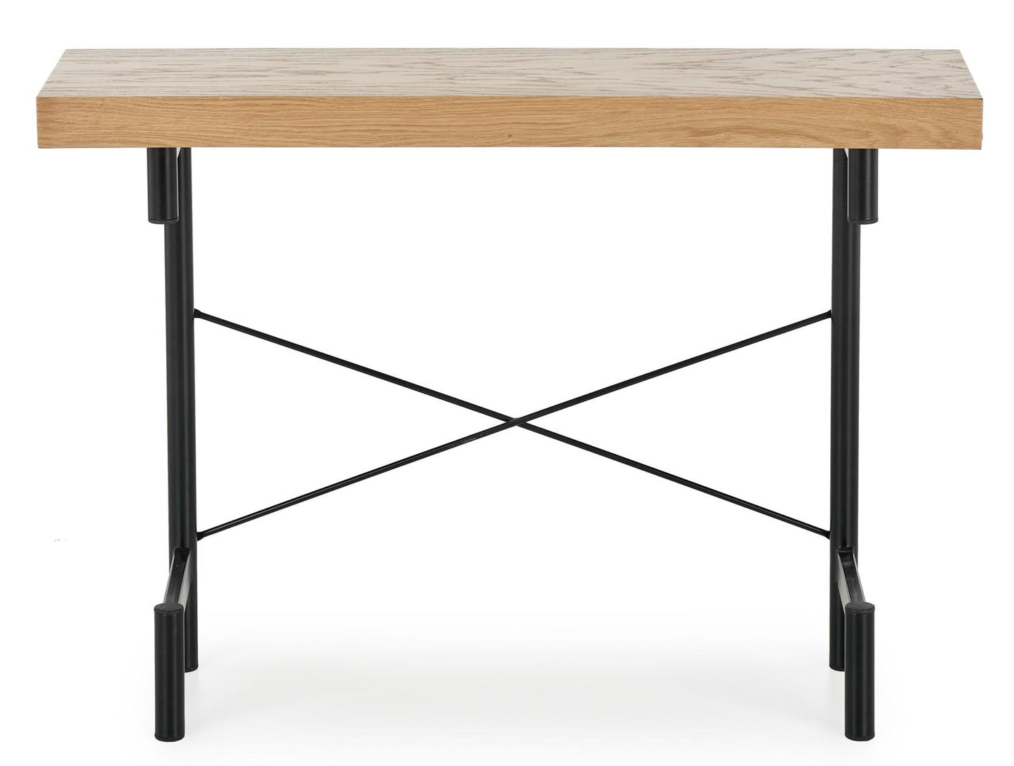 Kitchen Table West Whitby | size: Length: 30cm, Width: 106cm, Height: 77cm | color: Black/Oak | image: 6 | variant: 1007114