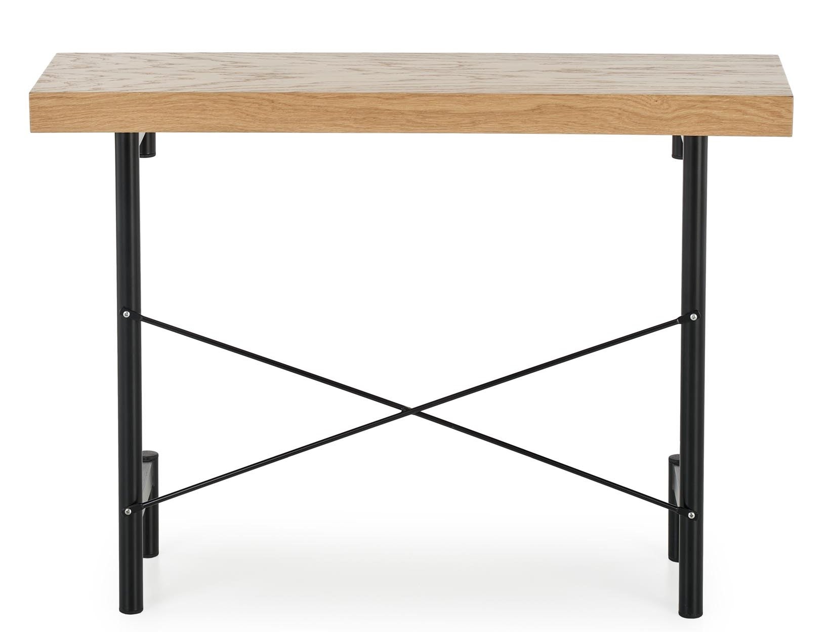 Kitchen Table West Whitby | size: Length: 30cm, Width: 106cm, Height: 77cm | color: Black/Oak | image: 8 | variant: 1007114