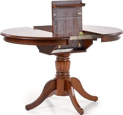 Kitchen Table William | size: Length: 90cm, Width: 124cm, Height: 75cm | color: Brown | image: 4 | variant: 1006423