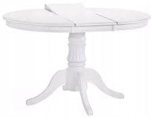 Kitchen Table William | size: Length: 90cm, Width: 124cm, Height: 75cm | color: White | image: 1 | variant: 1006422