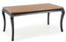 Kitchen Table Windsor | size: Length: 90cm, Width: 240cm, Height: 76cm | color: Black/Oak | image: 1 | variant: 1006425
