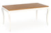 Kitchen Table Windsor | size: Length: 90cm, Width: 240cm, Height: 76cm | color: White/Oak | image: 1 | variant: 1006426