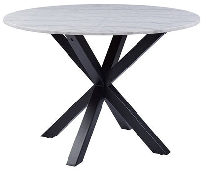 Kitchen Table Zurich | size: Length: 110cm, Width: 110cm, Height: 76cm, Diameter: 110cm | color: White | image: 0 | variant: 1006497