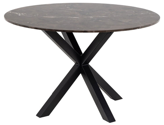 Kitchen Table Zurich | size: Length: 120cm, Width: 120cm, Height: 75.5cm, Diameter: 120cm | color: Brown | image: 0 | variant: 1006504