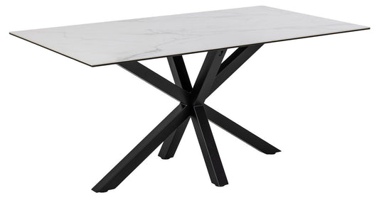 Kitchen Table Zurich | size: Length: 90cm, Width: 160cm, Height: 75.5cm | color: White | image: 0 | variant: 1001566