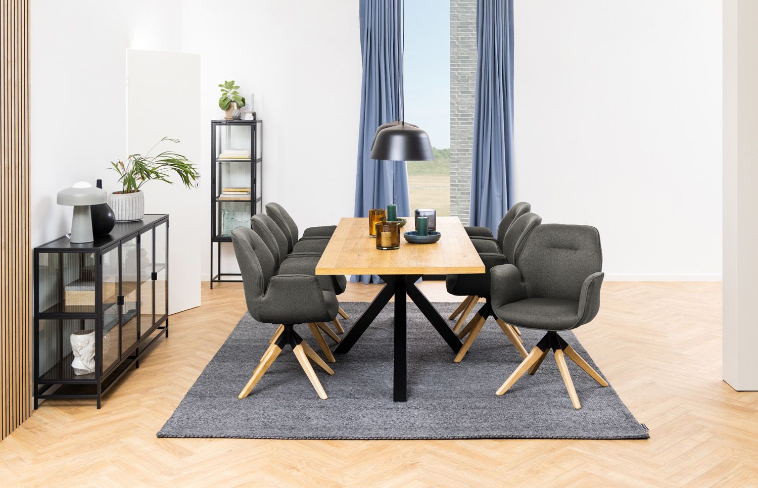Kitchen Table Zurich | size: Length: 90cm, Width: 220cm, Height: 75.5cm | color: Beige | image: 3 | variant: 1006503