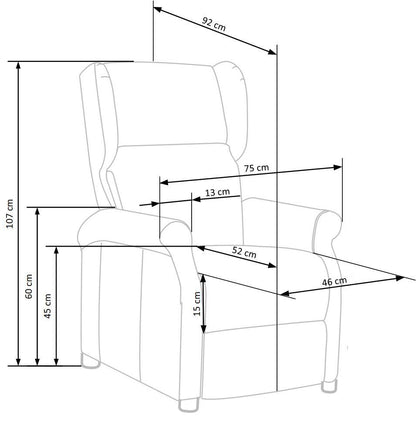 Lounge Chair Agustin 2 | size: Width: 75cm, Height: 107cm, Depth: 92cm | color: Beige | image: 2 | variant: 1004564