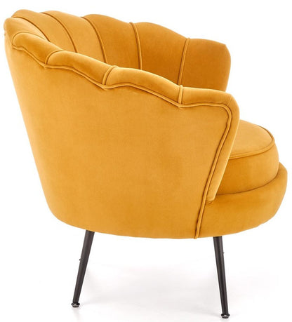 Lounge Chair Amorinito 2 | size: Width: 81cm, Height: 77cm, Depth: 77cm | color: Yellow | image: 4 | variant: 1016820