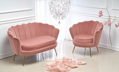 Lounge Chair Amorinito | size: Width: 81cm, Height: 77cm, Depth: 77cm | color: Pink | image: 8 | variant: 1004578