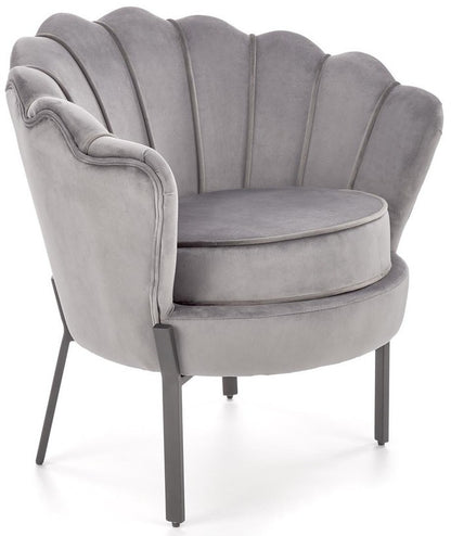 Lounge Chair Angelo | size: Width: 73cm, Height: 75cm, Depth: 73cm | color: Gray | image: 1 | variant: 1004582
