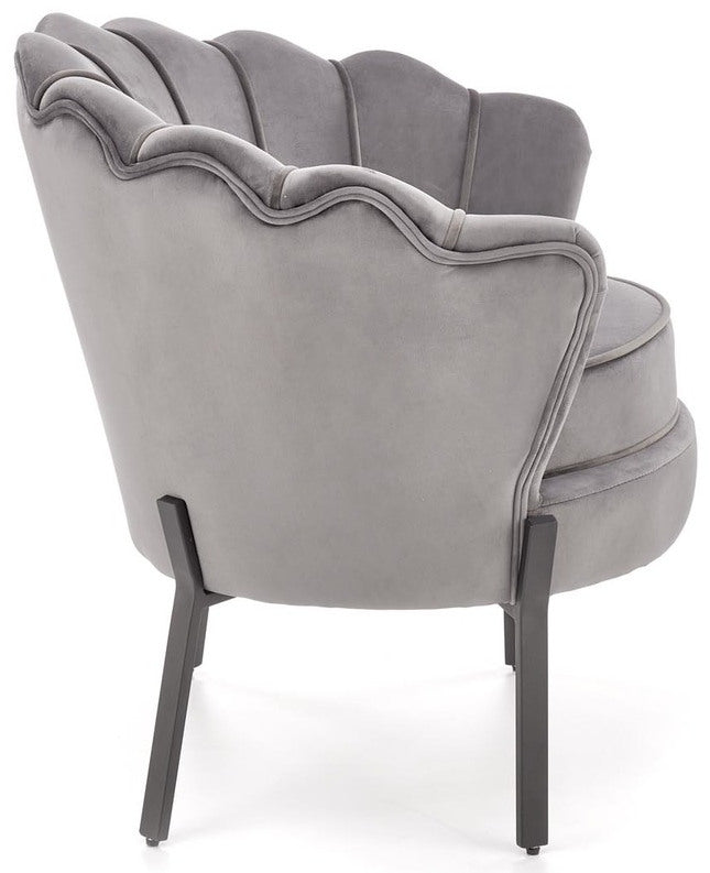 Lounge Chair Angelo | size: Width: 73cm, Height: 75cm, Depth: 73cm | color: Gray | image: 2 | variant: 1004582