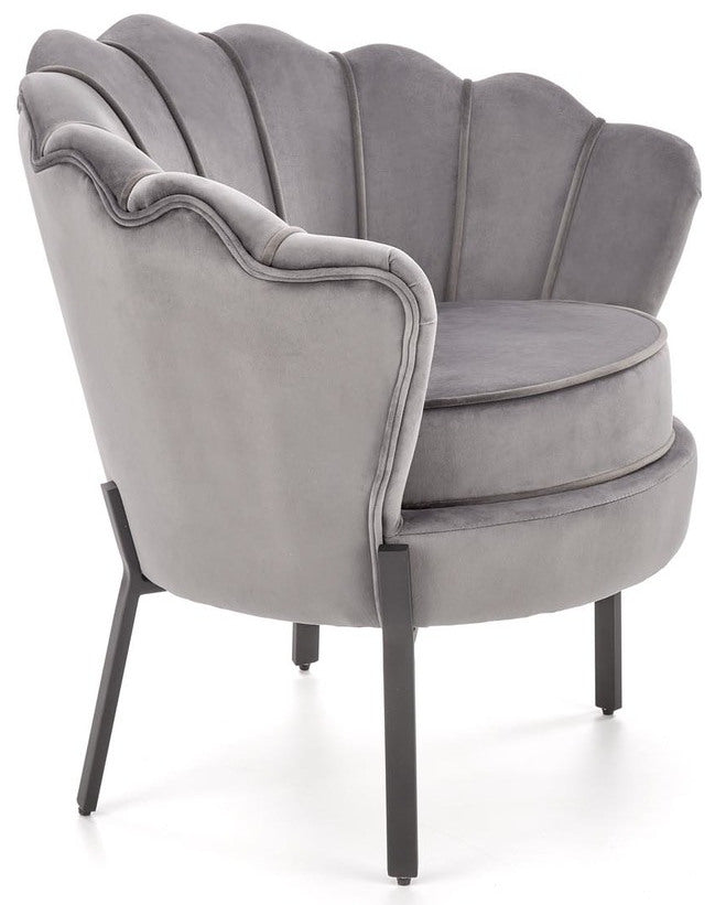 Lounge Chair Angelo | size: Width: 73cm, Height: 75cm, Depth: 73cm | color: Gray | image: 4 | variant: 1004582