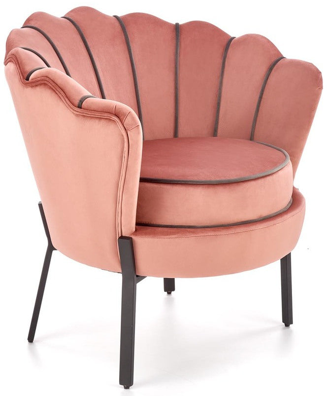 Lounge Chair Angelo | size: Width: 73cm, Height: 75cm, Depth: 73cm | color: Pink | image: 1 | variant: 1004583