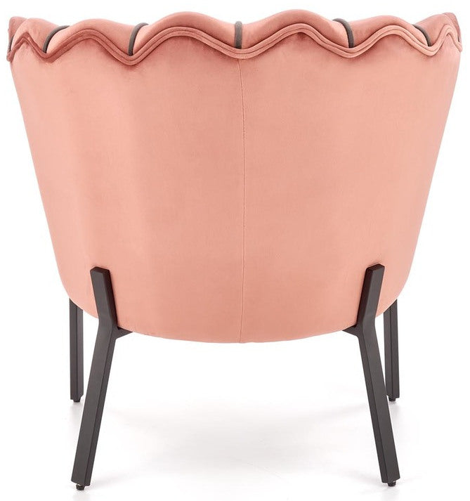 Lounge Chair Angelo | size: Width: 73cm, Height: 75cm, Depth: 73cm | color: Pink | image: 5 | variant: 1004583