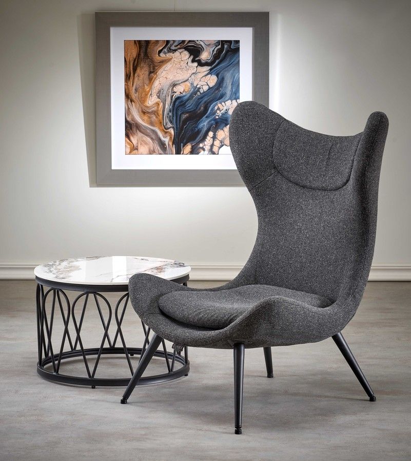 Lounge Chair Atlantis | size: Width: 77cm, Height: 106cm, Depth: 80cm | color: Gray | image: 8 | variant: 1012509