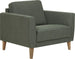 Lounge Chair Bakewell | size: Width: 88cm, Height: 80cm, Depth: 89cm | color: Green | image: 1 | variant: 1001024