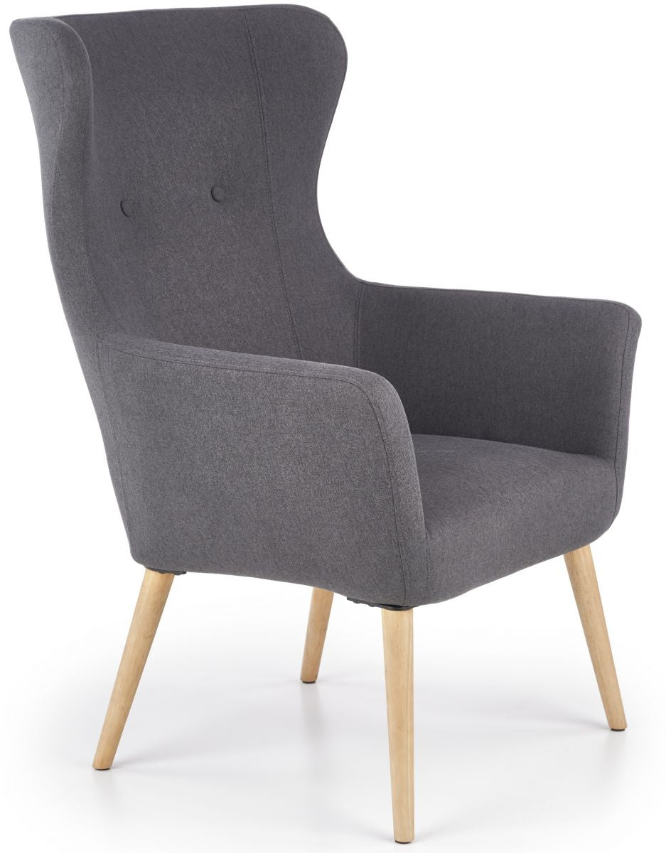 Lounge Chair Bari | size: Width: 73cm, Height: 99cm, Depth: 76cm | color: Gray | image: 0 | variant: 1002729