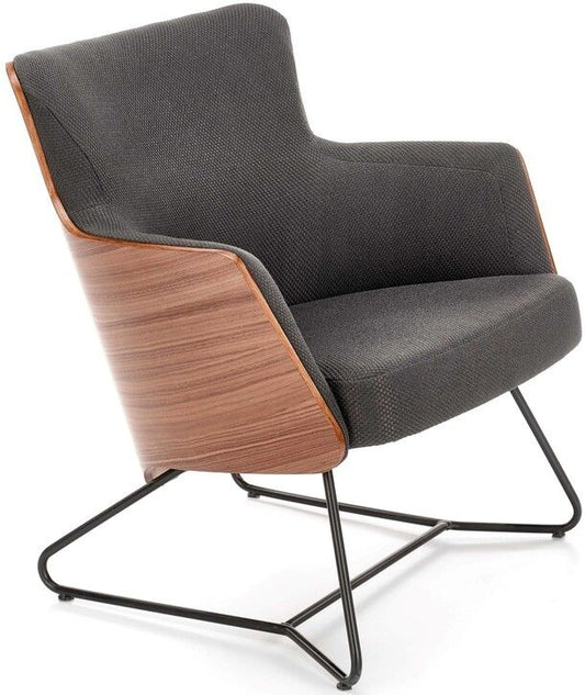 Lounge Chair Bastia | size: Width: 74cm, Height: 79cm, Depth: 67cm | color: Brown/Grey | image: 1 | variant: 1002720