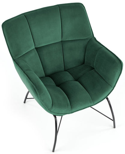 Lounge Chair Belton | size: Width: 74cm, Height: 78cm, Depth: 73cm | color: Green | image: 6 | variant: 1016824