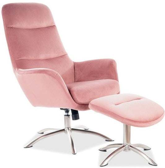 Lounge Chair Bolton | size: Width: 68cm, Height: 110cm, Depth: 73cm | color: Pink | image: 1 | variant: 1004101