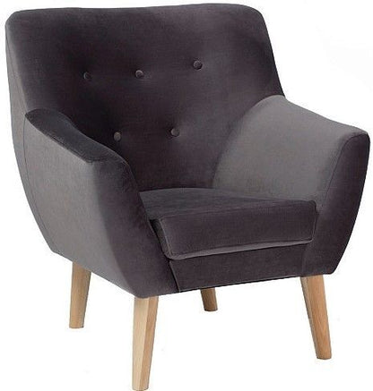 Lounge Chair Bournemouth | size: Width: 76cm, Height: 90cm, Depth: 75cm | color: Gray | image: 1 | variant: 1004105