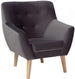 Lounge Chair Bournemouth | size: Width: 76cm, Height: 90cm, Depth: 75cm | color: Gray | image: 1 | variant: 1004105