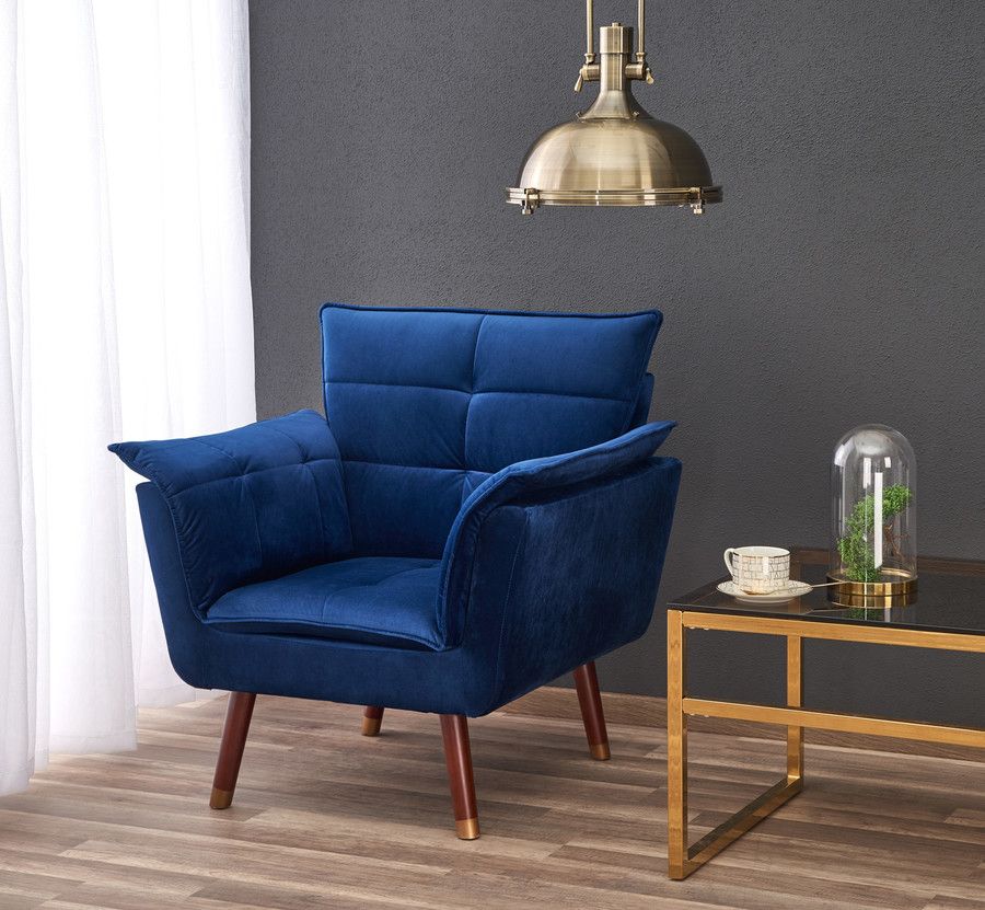 Lounge Chair Brindisi | size: Width: 80cm, Height: 84cm, Depth: 73cm | color: Blue | image: 6 | variant: 1002822