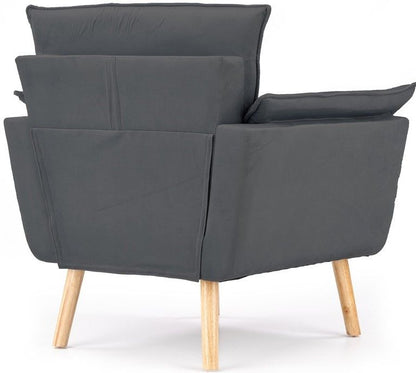 Lounge Chair Brindisi | size: Width: 80cm, Height: 84cm, Depth: 73cm | color: Gray | image: 2 | variant: 1002821