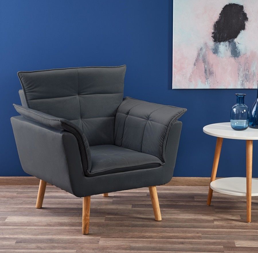 Lounge Chair Brindisi | size: Width: 80cm, Height: 84cm, Depth: 73cm | color: Gray | image: 6 | variant: 1002821