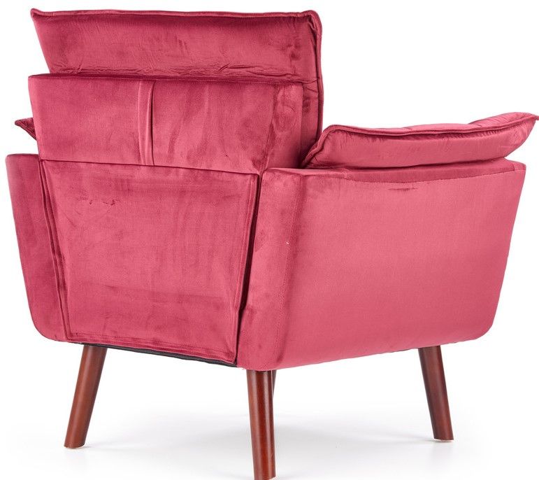 Lounge Chair Brindisi | size: Width: 80cm, Height: 84cm, Depth: 73cm | color: Red | image: 3 | variant: 1002819