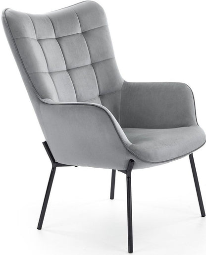 Lounge Chair Castel | size: Width: 71cm, Height: 97cm, Depth: 79cm | color: Gray | image: 1 | variant: 1004603