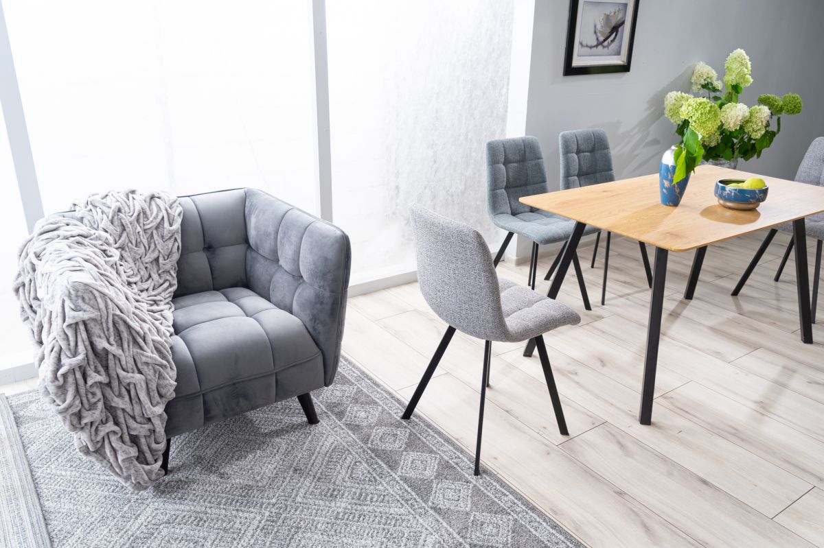 Lounge Chair Castello 1 | size: Width: 92cm, Height: 78cm, Depth: 85cm | color: Gray | image: 4 | variant: 1004971