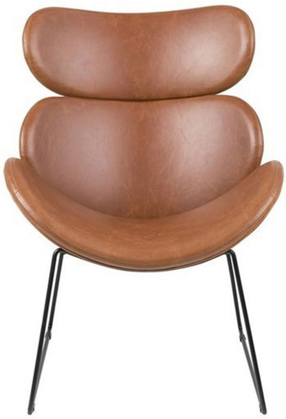 Lounge Chair Cazar | size: Width: 80cm, Height: 90.5cm, Depth: 69cm | color: Brown | image: 2 | variant: 1004780