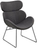 Lounge Chair Cazar | size: Width: 80cm, Height: 90.5cm, Depth: 69cm | color: Gray | image: 1 | variant: 1004781