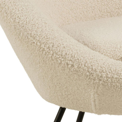 Lounge Chair Center | size: Width: 82cm, Height: 81cm, Depth: 71cm | color: Cream | image: 3 | variant: 1016719