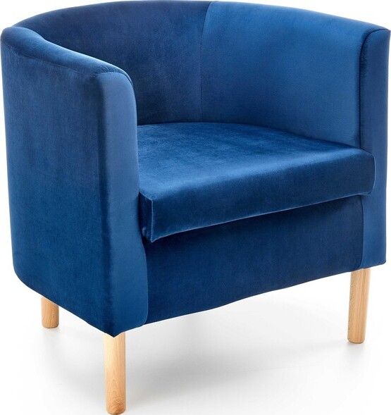 Lounge Chair Clubby 2 | size: Width: 66cm, Height: 64cm, Depth: 58cm | color: Blue | image: 1 | variant: 1004621