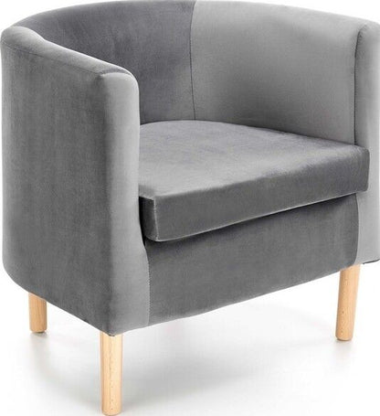 Lounge Chair Clubby 2 | size: Width: 66cm, Height: 64cm, Depth: 58cm | color: Gray | image: 1 | variant: 1004619