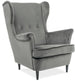 Lounge Chair Cologne | size: Width: 72cm, Height: 101cm, Depth: 56cm | color: Gray | image: 1 | variant: 1004085
