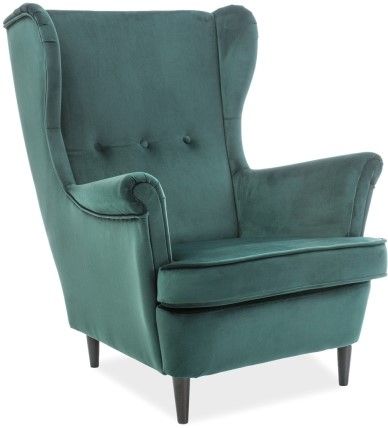 Lounge Chair Cologne | size: Width: 72cm, Height: 101cm, Depth: 56cm | color: Green | image: 1 | variant: 1004083